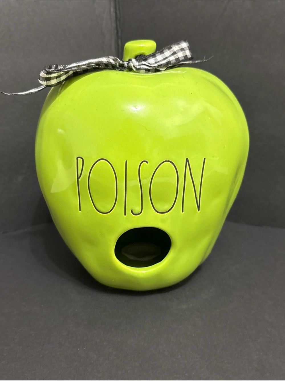 Rae Dunn Green Poison Apple Birdhouse - Halloween Online Exclusive - Picture 2 of 9